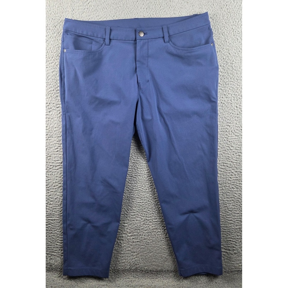 Lululemon ABC Pants Mens 36 (37x26) Blue Slim‎ Fit Stretch LM5AQQS
